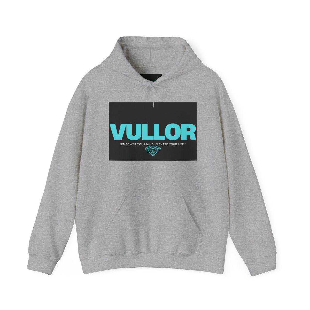 Motivational VULLOR OG STYLE Turquoise Logo Hoodie